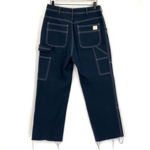 Loeffler Randall Navy Blue Cargo Carpenter Pants Size 8 - Picture 3 of 10